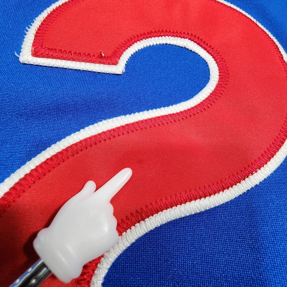 Majestic Ryne Sandberg #23 Chicago Cubs Baseball Jersey Mens Sz52 Blue Retro